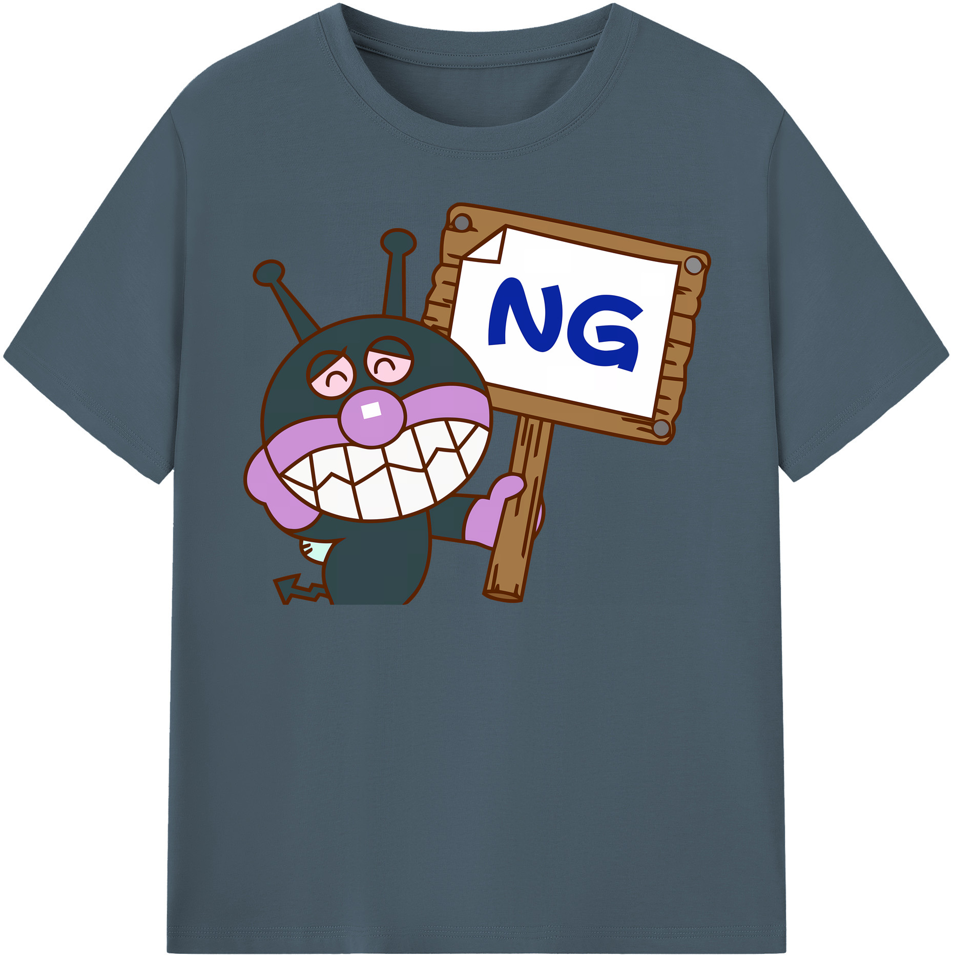 （画像用） アンパンマン Anpanman 綿100％半袖Tシャツ（フロントプリント）